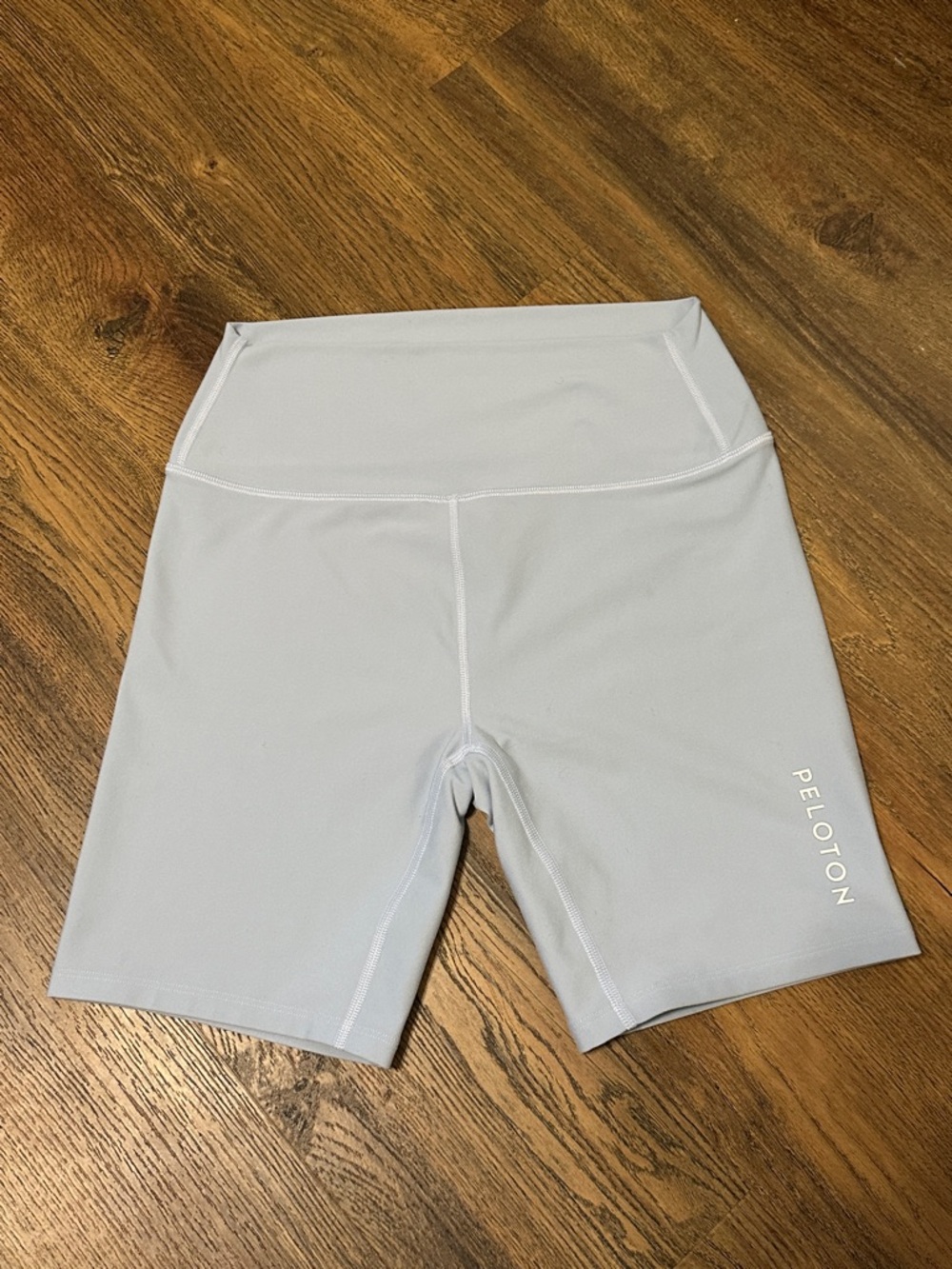 Peloton Light Blue High-Rise Bike Shorts Size M